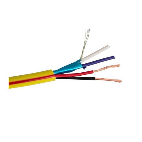 CTRL-3 SCP UNIVERSAL CONTROL CABLE 4-CORE 2X 22AWG + 2X 14AWG SHIELD LSZH YELLOW W/RED-STRIPE ECA RATED 152M