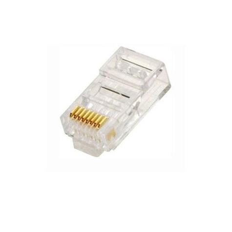 RJ45 Cat5e Plugs, Pack of 10 - LJ8P8C/SD/10