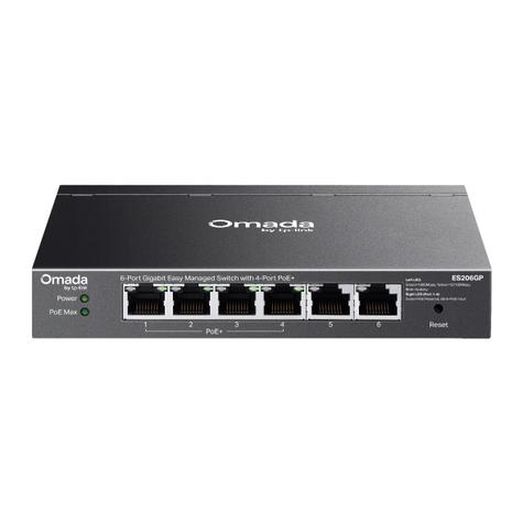 TP-Link ES206GP Omada 6-Port Gigabit Easy Managed Switch with 4-Port PoE+ *65W*