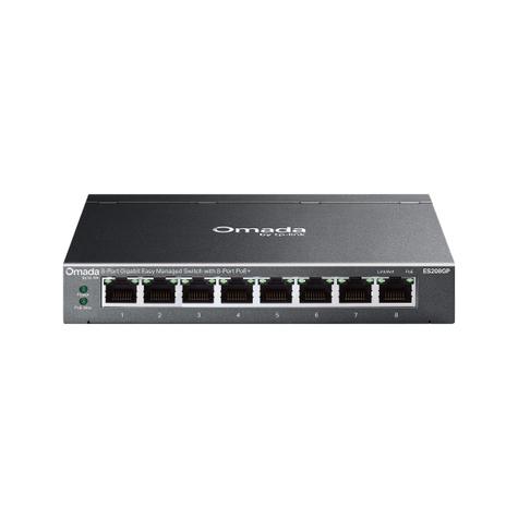 TP-Link ES208G Omada 8-Port Gigabit Easy Managed Switch with 8-Port PoE+ *65W*