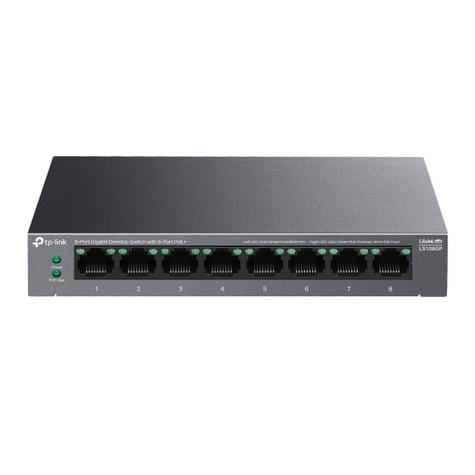 TP-Link LS108GP LiteWave 8-Port Desktop Gigabit Switch 8-Port PoE+