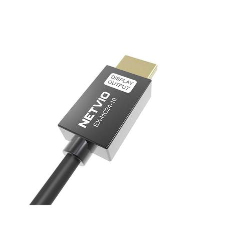 Netvio Fixed head HDMI optical | Uncompressed 18Gb 4K/60 HDR, LSZH, with ARC, CEC support.