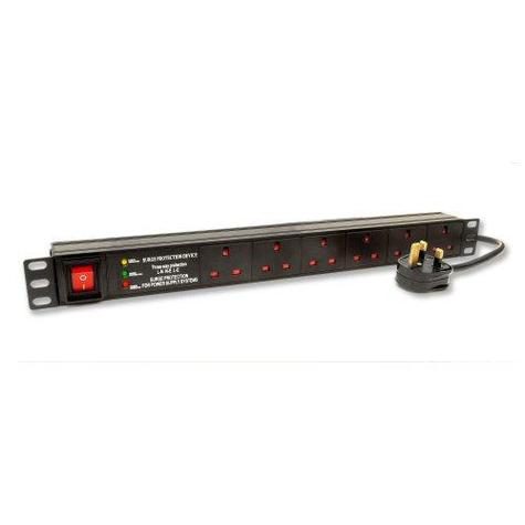 PDU 6 Way Horizontal - 1U