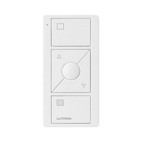 Lutron Pico Controller Shade (Icons) 3 Button with Raise & Lower Matte Black - Arctic White