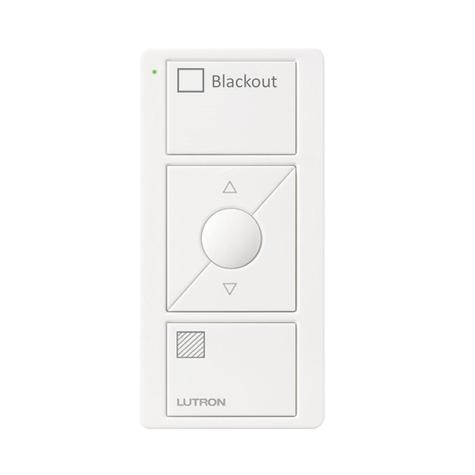 Lutron Pico Controller Blackout 3 Button with Raise & Lower Matte Black - Arctic White