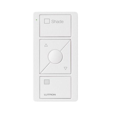 Lutron Pico Controller Shade (Text) 3 Button with Raise & Lower Matte Black - Arctic White