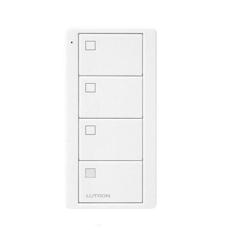 Lutron Pico Controller Scene Shade 4 Button Matte Black - Arctic White