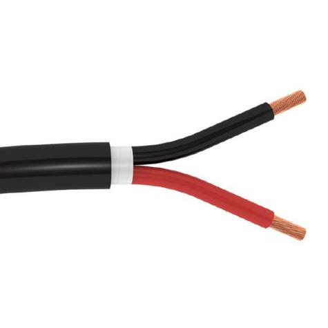 SCP Direct Burial gel filled speaker cable, 2-core 14 AWG 105 strand Oxygen Free Copper, black,100m