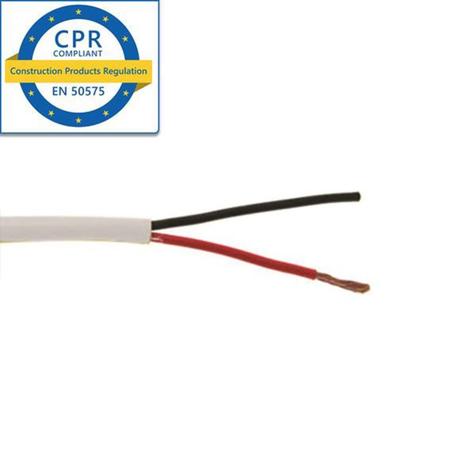 SCP 16/2 contractor series speaker cable, Eca rated, white, 152m