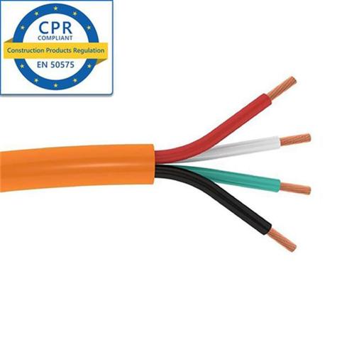 SCP 16/4 speaker cable OFC LSZH, Dca-s1,d1,a1 rated, orange, 152m