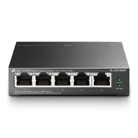TP-Link SG1005P 5-Port Gigabit Desktop Switch with 4-Port PoE+ *65W*