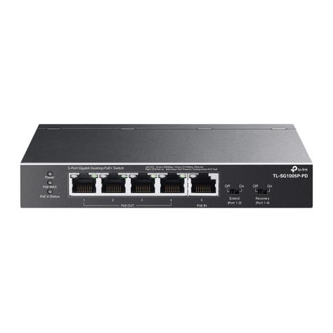 TP-Link SG1005P-PD 5-Port Gigabit Switch 1-Port PoE++ In / 4-Port PoE+ Out *66W*