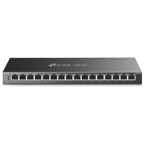 TP-Link SG116P 16-Port Gigabit Desktop Switch with 16-Port PoE+ *120W*