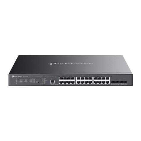 TP-Link SG3428XMPP Omada 24-Port Gigabit & 4-Port 10GE SFP+ L2+ Managed Switch with 16-Port PoE+ & 8-Port PoE++ *38W*