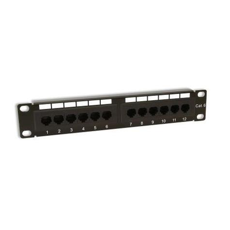 12 Port 10" Soho Cat6 Patch Panel