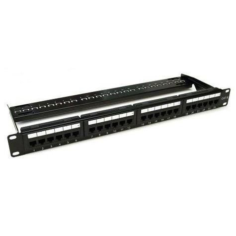 1U 24 Port Cat6 Patch Panel