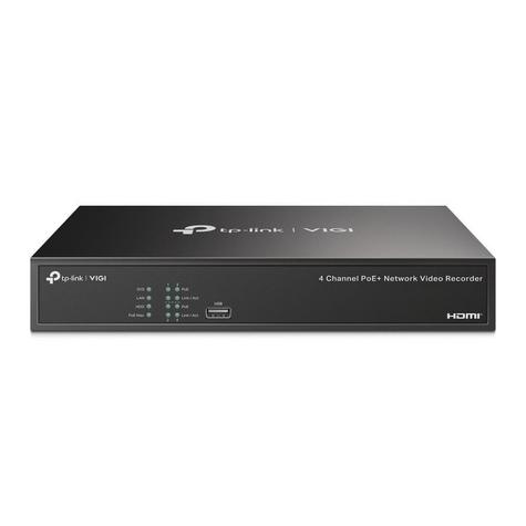 VIGI 4 Channel PoE+ Network Video Recorder (No HDD)