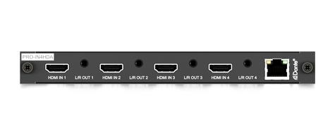4-Way HDMI 2.0 Input Board (Dante + Audio Breakout)
