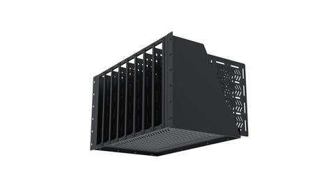 Universal 19'' 6U Rack Shelf Unit (8 sliding vertical shelves)