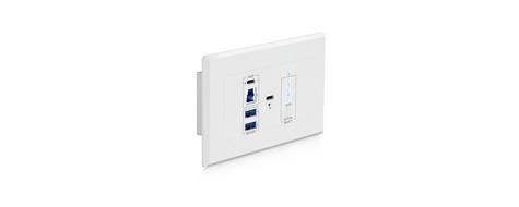USB 3.2 Gen1 HDBaseT Extender Wall Plate (Host)