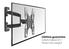 BASE Series display wall mount turn double arm