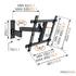 Wall Series display wall mount turn double arm