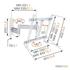 Wall Series display wall mount turn double arm