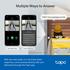TP-Link Tapo D230S1 Wireless Battery Video Doorbell + Chime & Hub