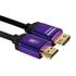 SCP Premium Cert HDMI cable 4K@60 4:4:4 (2160p) full 18Gbps, BT.2020, HDR, Violet, Snug-Tite