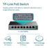 TP-Link SG108PE 8-Port Gigabit Easy Smart Switch with 4-Port PoE *55W*