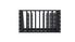 Universal 19'' 6U Rack Shelf Unit (8 sliding vertical shelves)